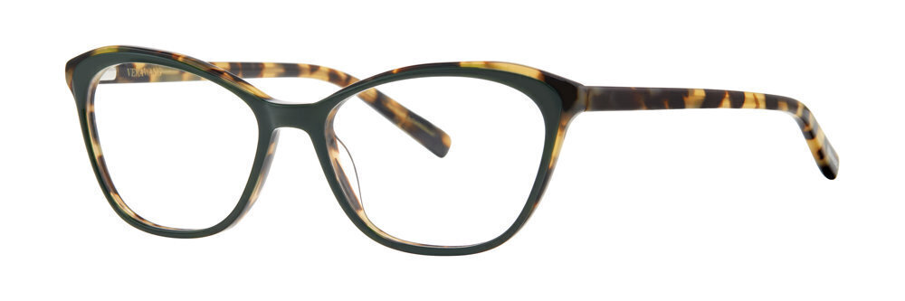 Vera Wang V742 Eyeglasses Emerald Tortoise 53mm